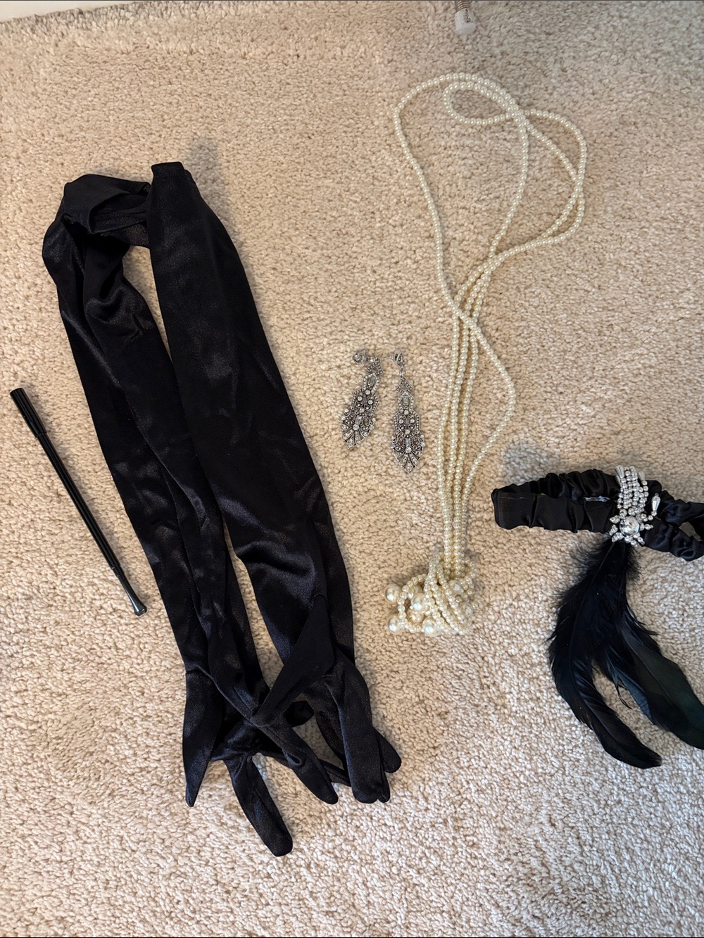 Black Beaded Fringe Cocktail Custom - Picture 2 of 3